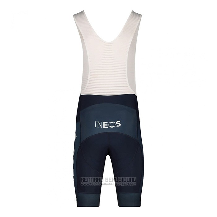 2022 Fahrradbekleidung British Champion Ineos Blau Wei Trikot Kurzarm und Tragerhose